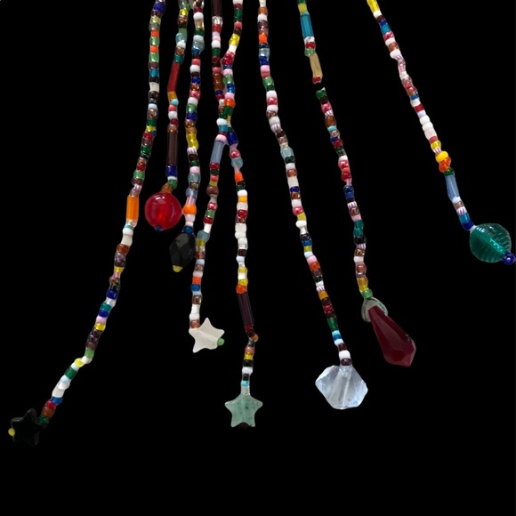 🌺 Beaded Hair Jewelry 7” long - Picture 2 of 2